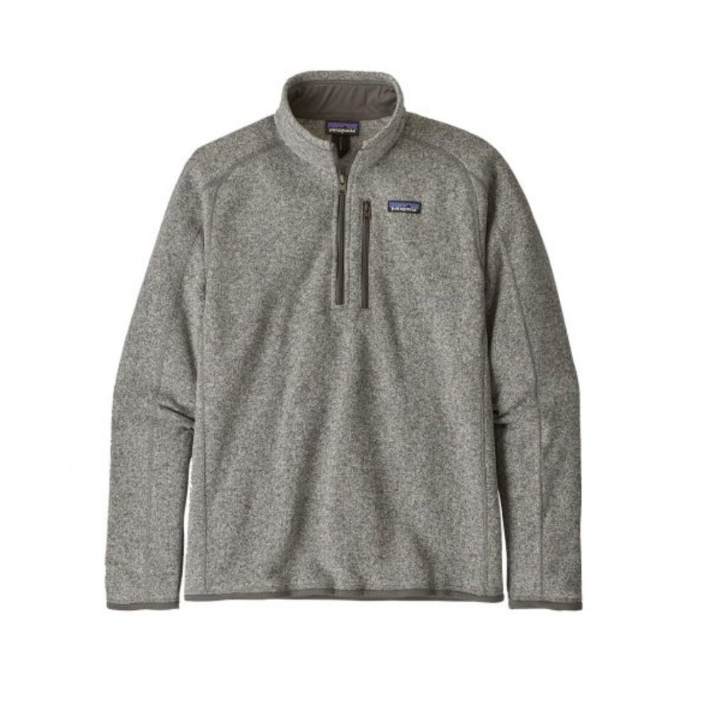 Size Small Patagonia 1/4 Zip Better Sweater Heather Grey Discrete Logo